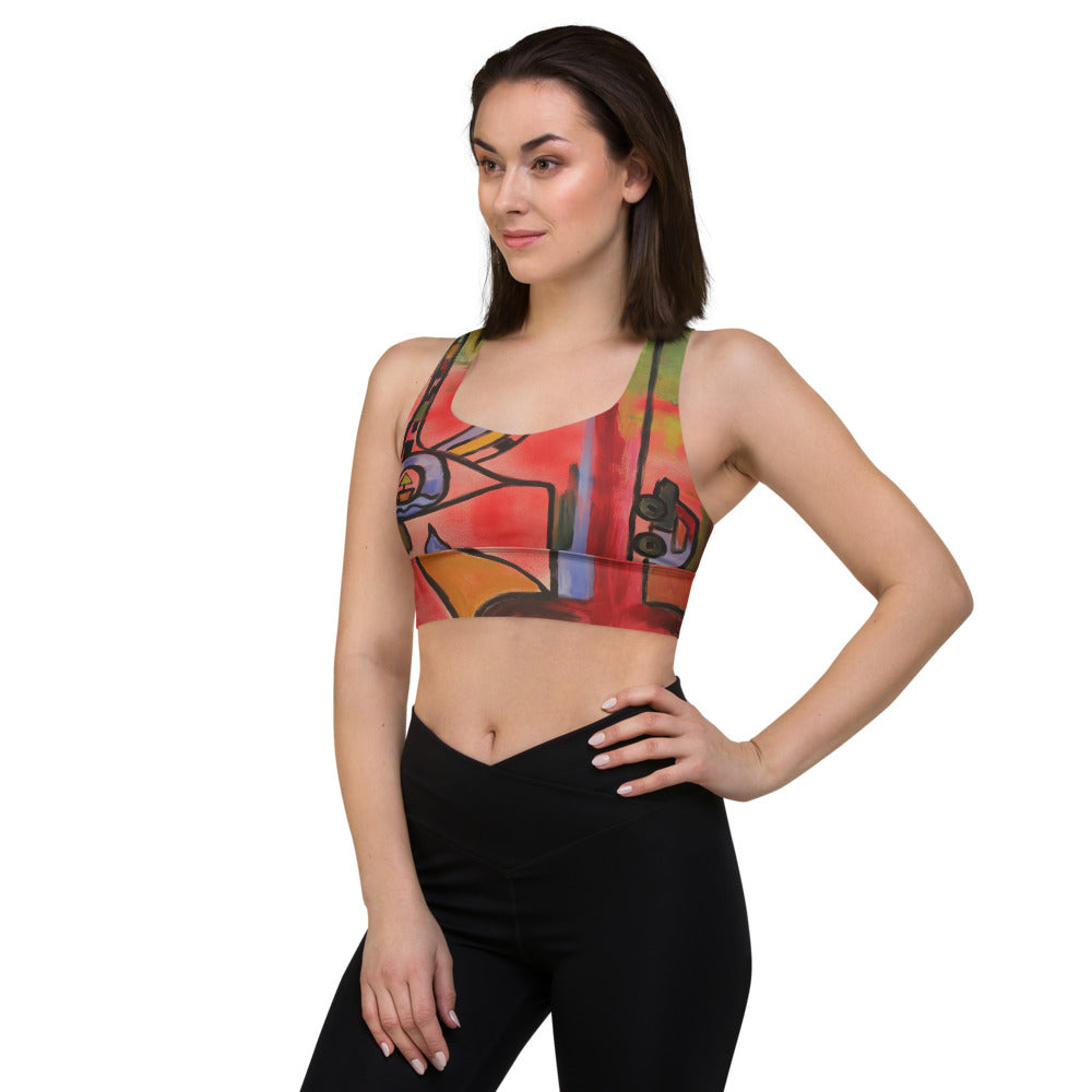 "Sensation" Longline sports bra