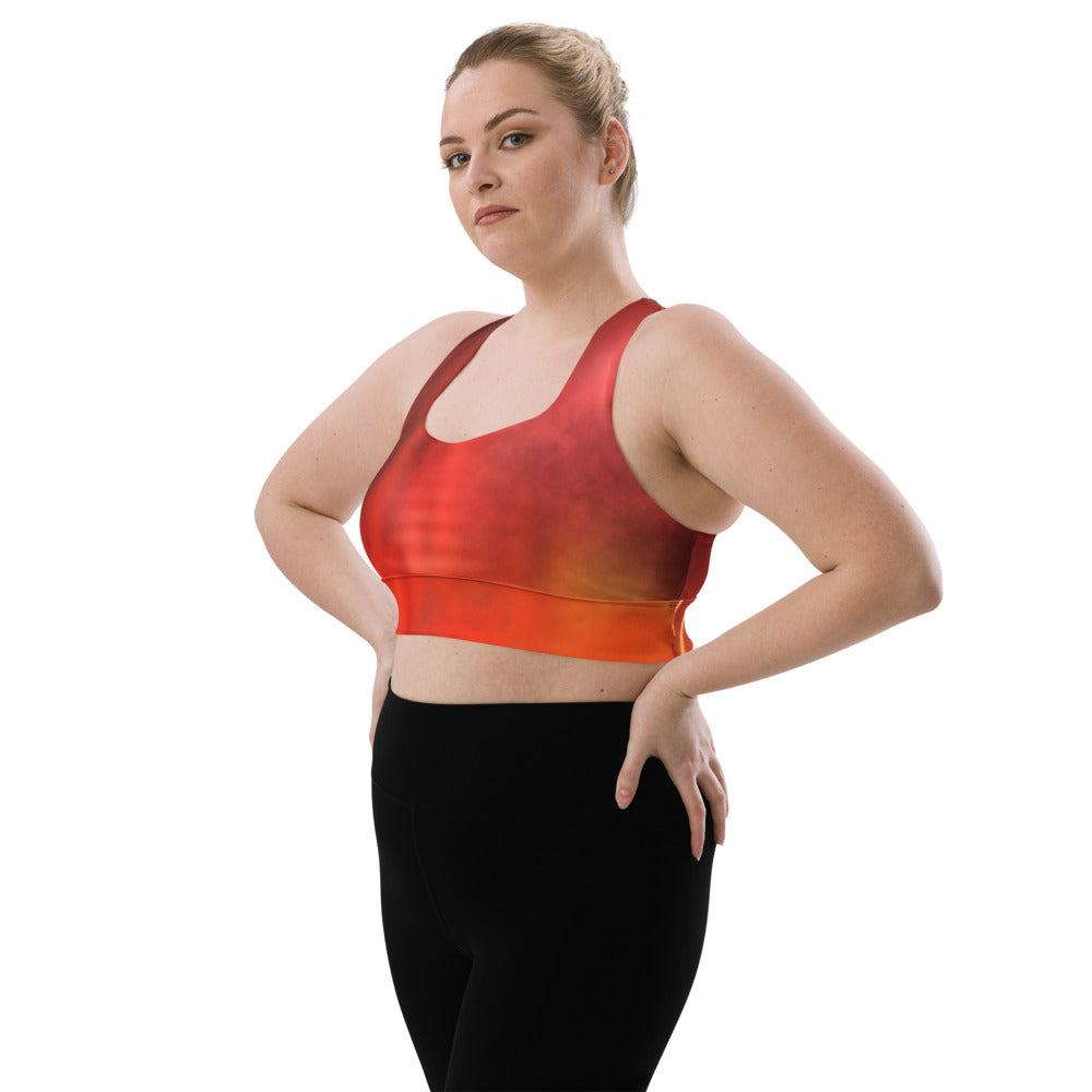 "Glowing" Longline sports bra