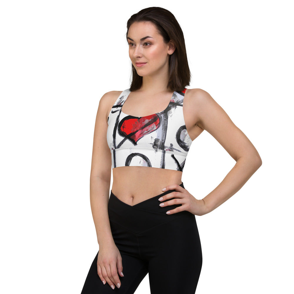 "Love wins" Longline sports bra