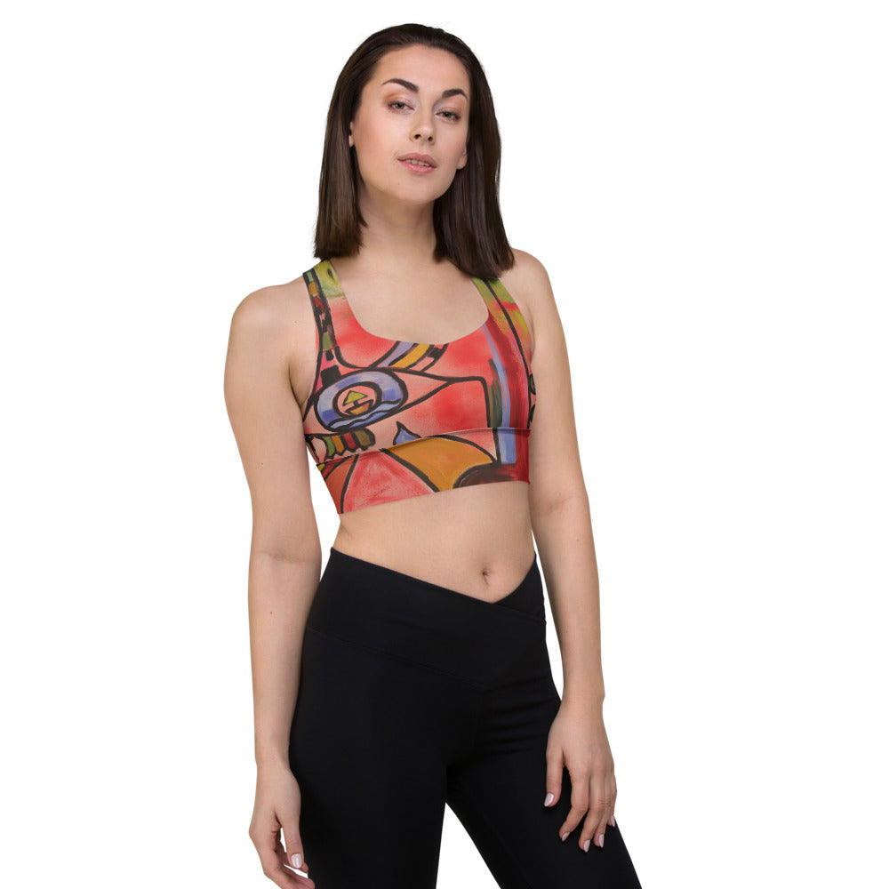 "Sensation" Longline sports bra