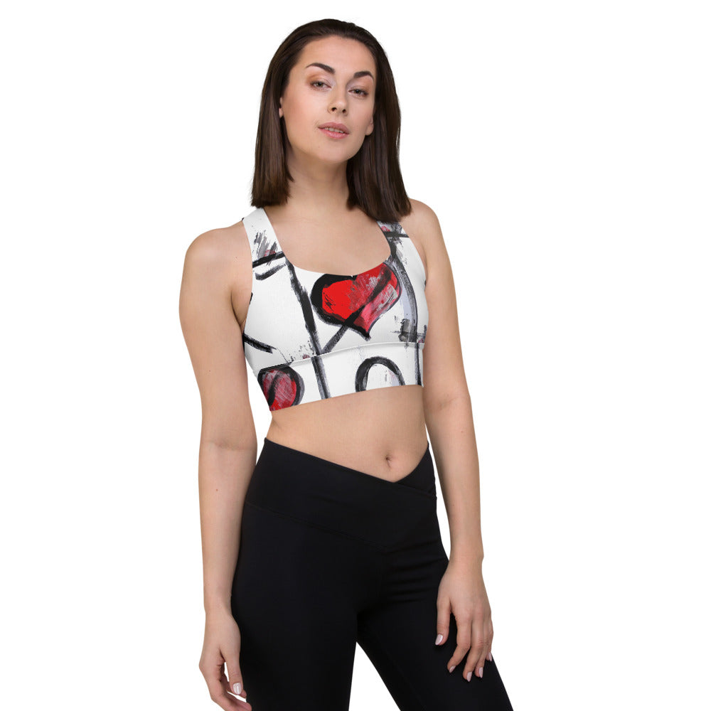 "Love wins" Longline sports bra