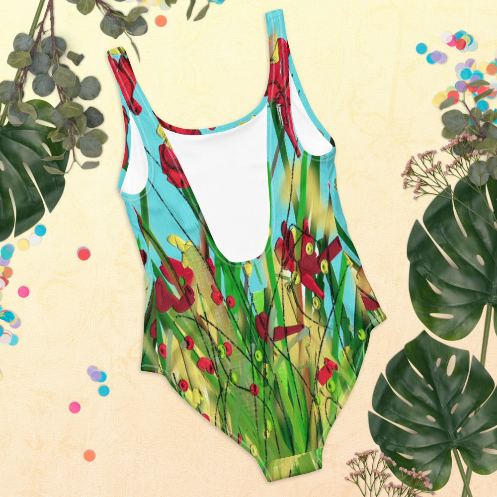 "Wild flower" One-Piece Swimsuit