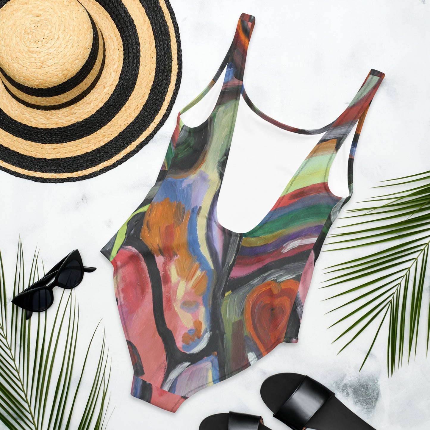 "Crazy heart"One-Piece Swimsuit