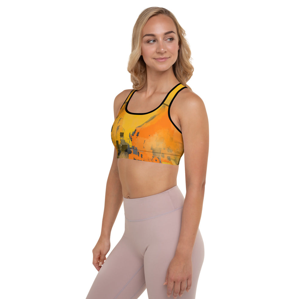 "I am the sun" Padded Sports Bra