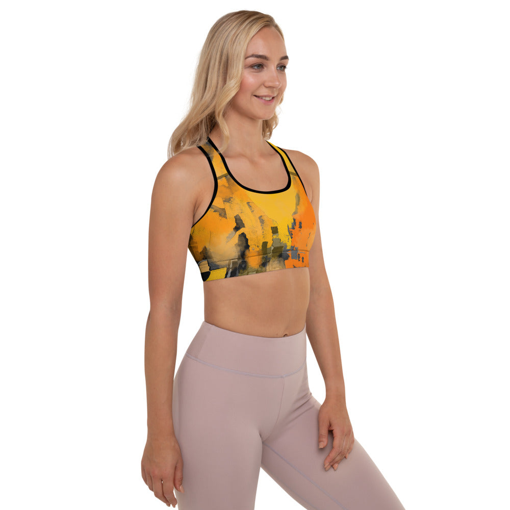 "I am the sun" Padded Sports Bra