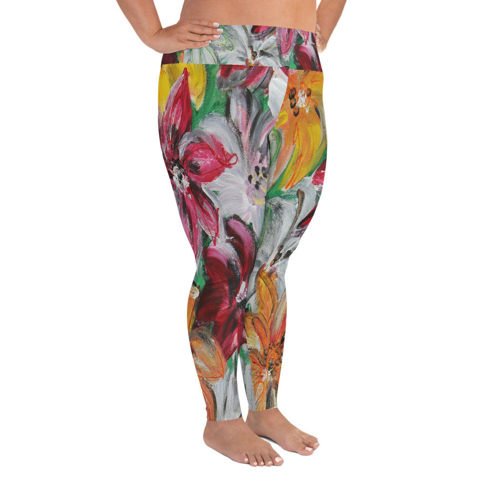 "Garden"  Plus Size Leggings