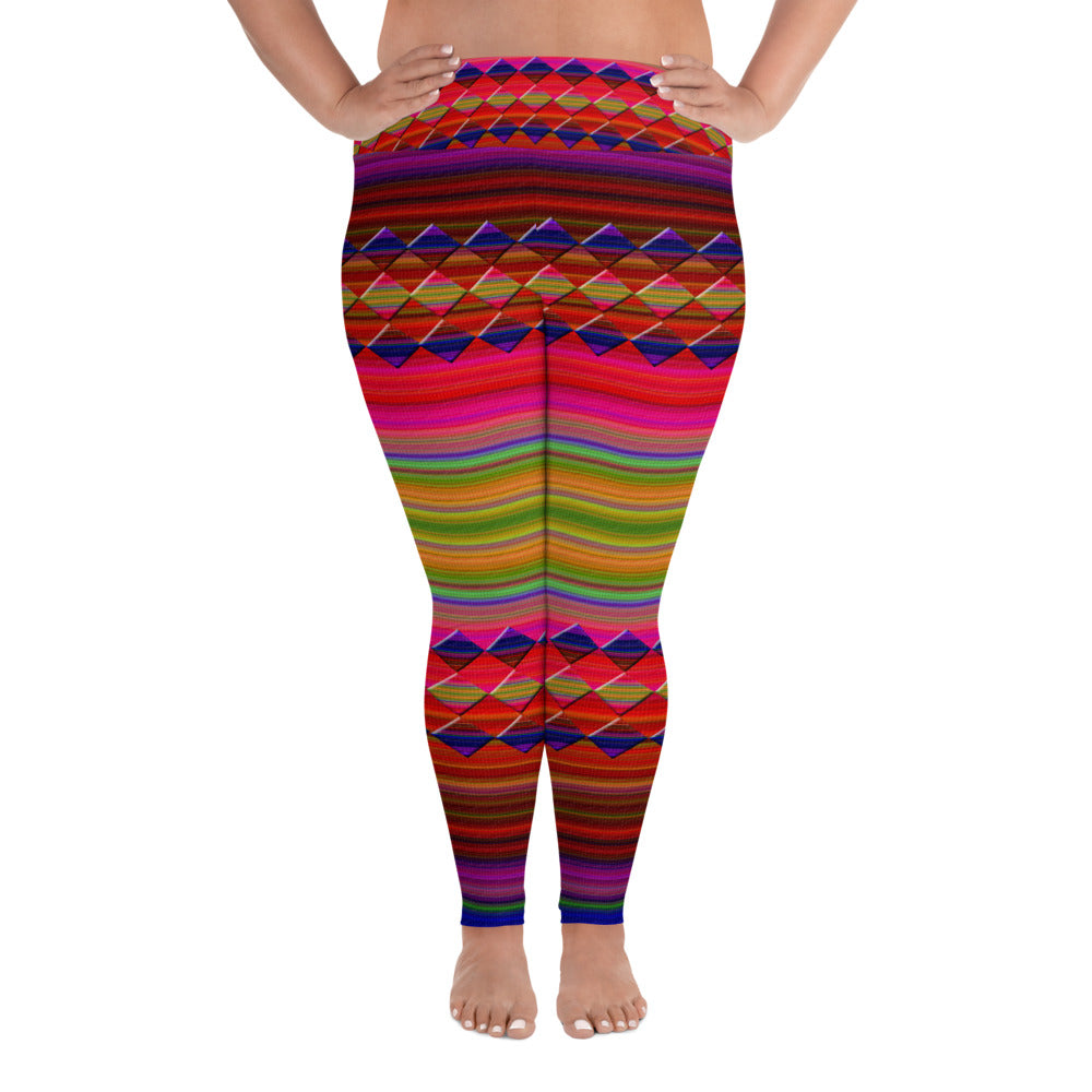 "Let's color"  Plus Size Leggings