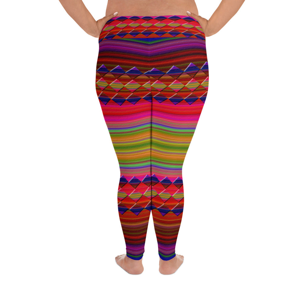 "Let's color"  Plus Size Leggings