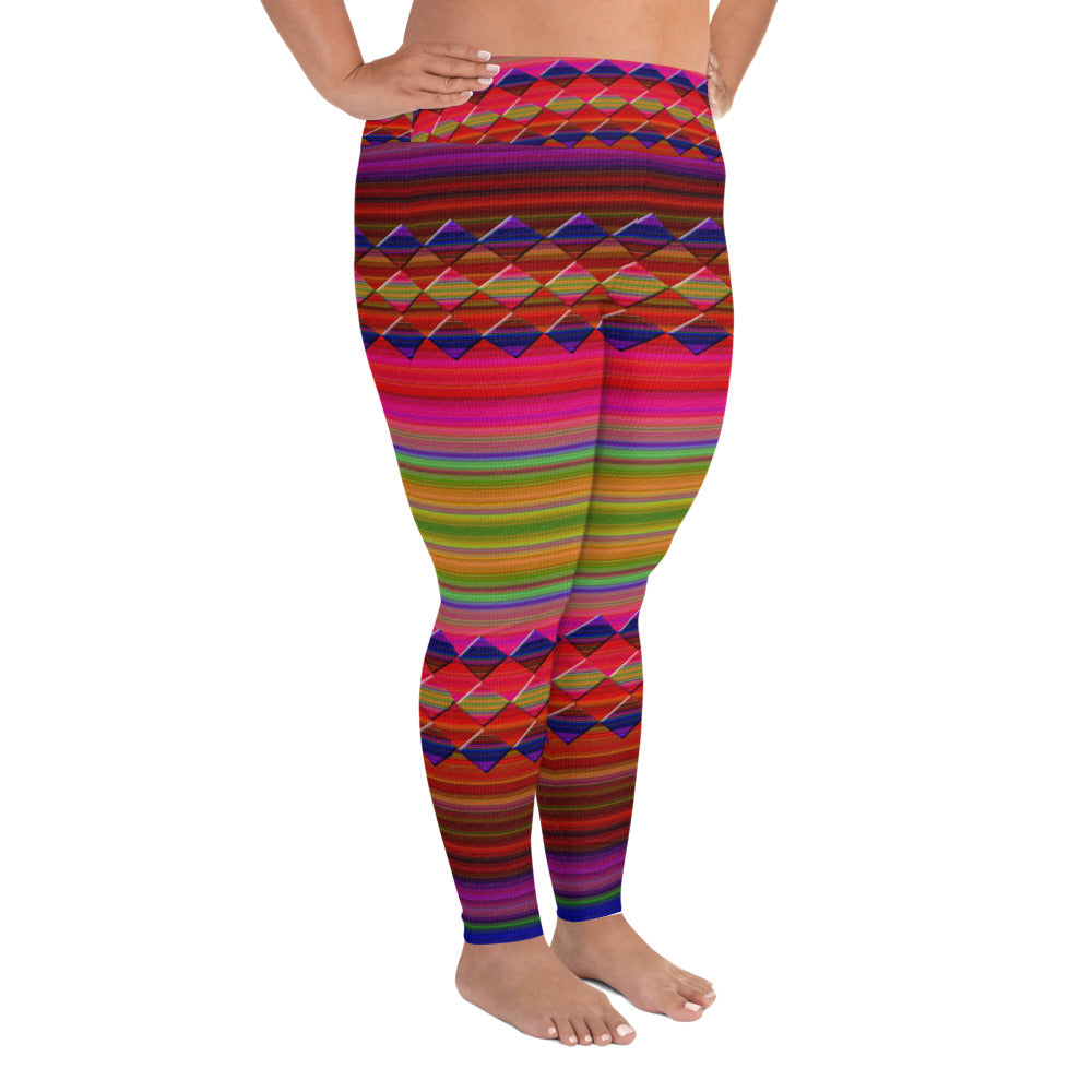 "Let's color"  Plus Size Leggings