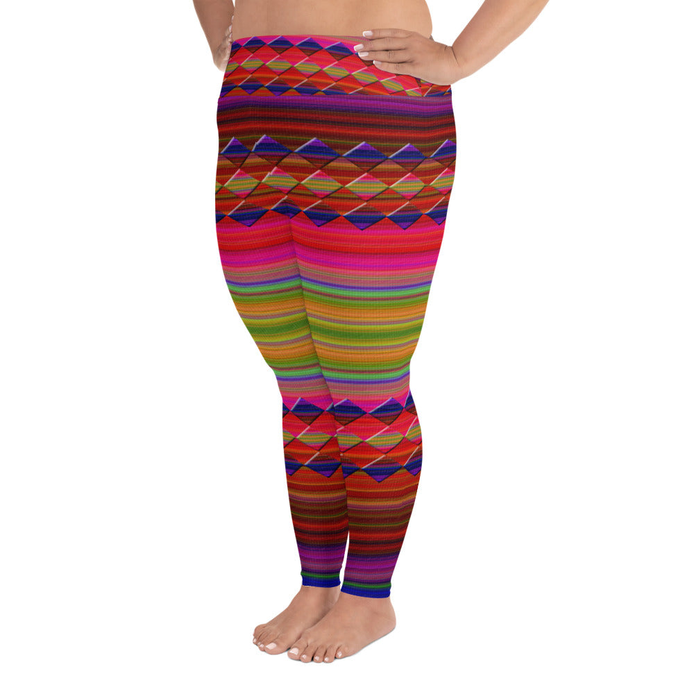 "Let's color"  Plus Size Leggings