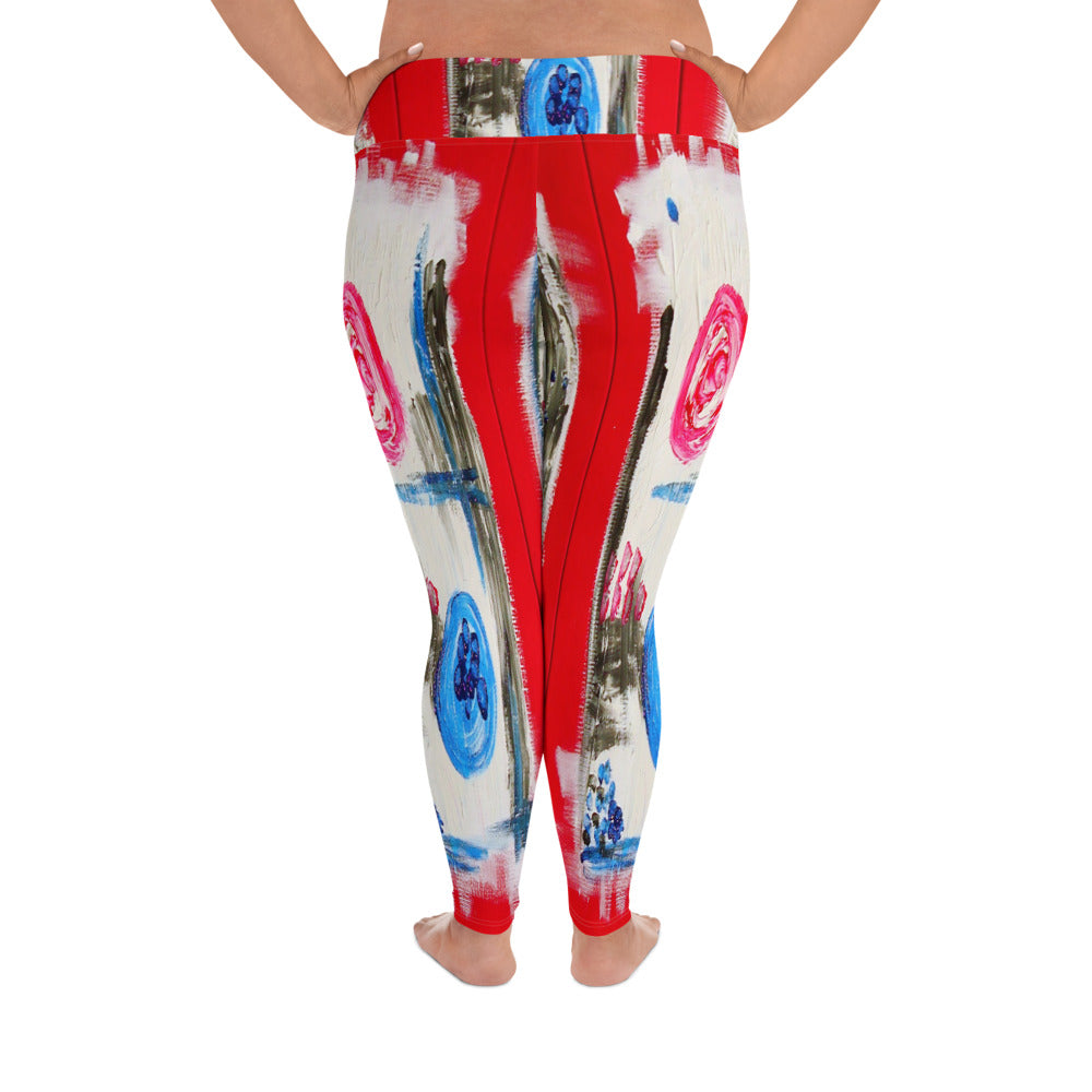 "What you se is what you get" All-Over Print Plus Size Leggings