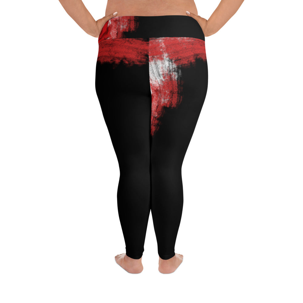 "A single rose" All-Over Print Plus Size Leggings