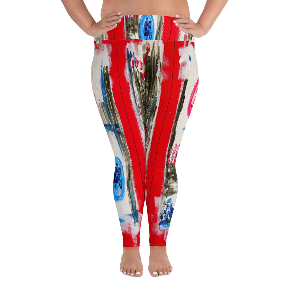 "What you se is what you get" All-Over Print Plus Size Leggings