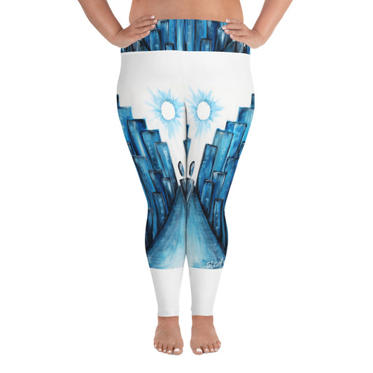 "Keep walking" Plus Size Leggings