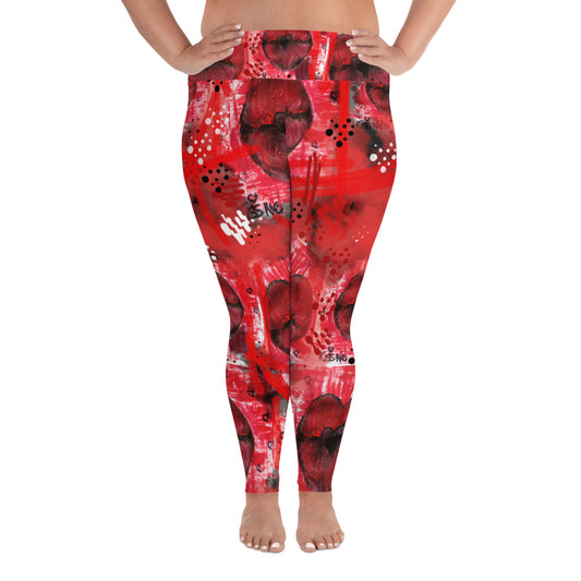 "Kiss me"  Plus Size Leggings