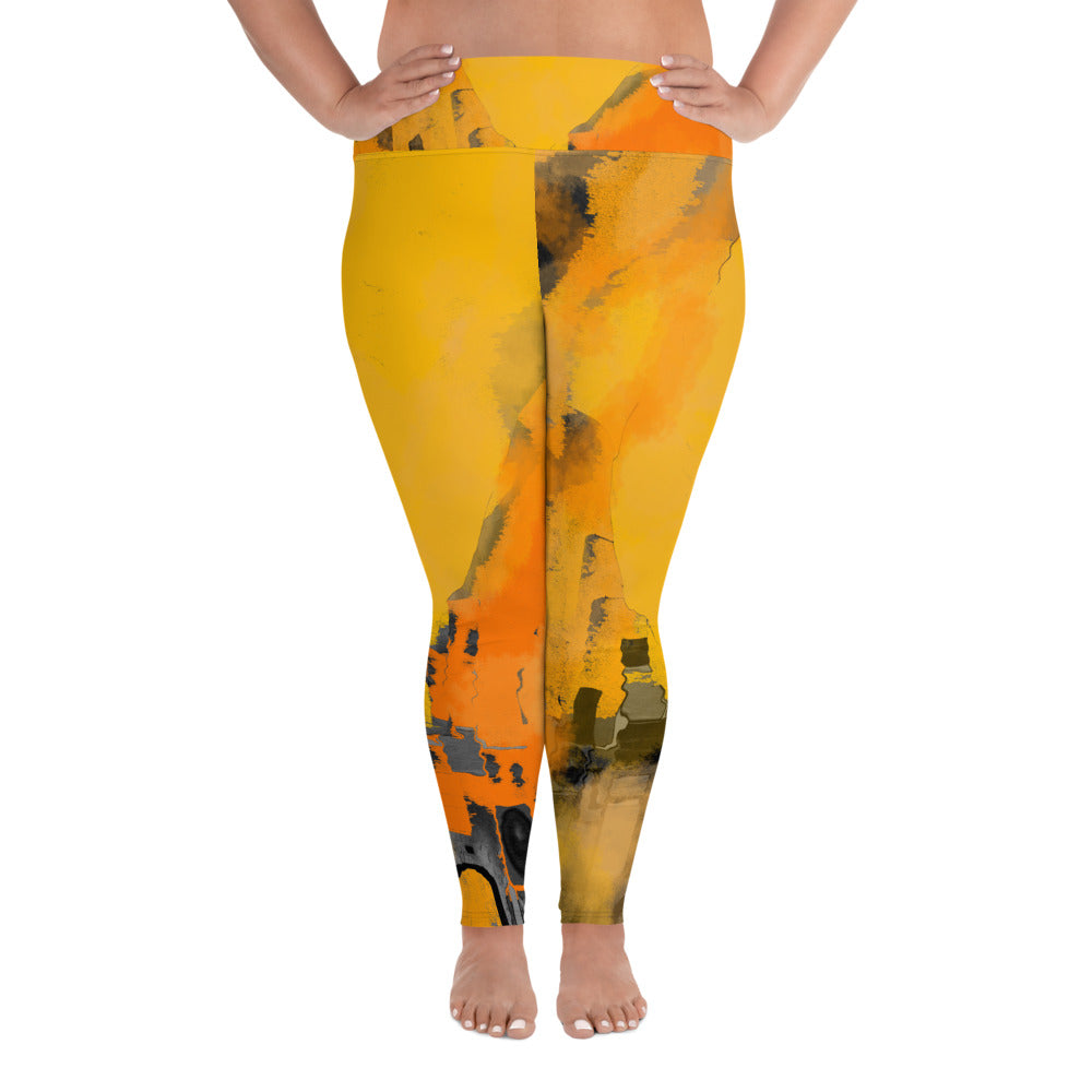 "I am the sun" All-Over Print Plus Size Leggings