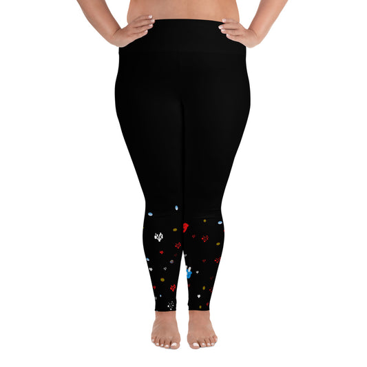 "Joy" All-Over Print Plus Size Leggings