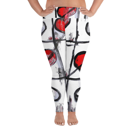 "Love wins" All-Over Print Plus Size Leggings