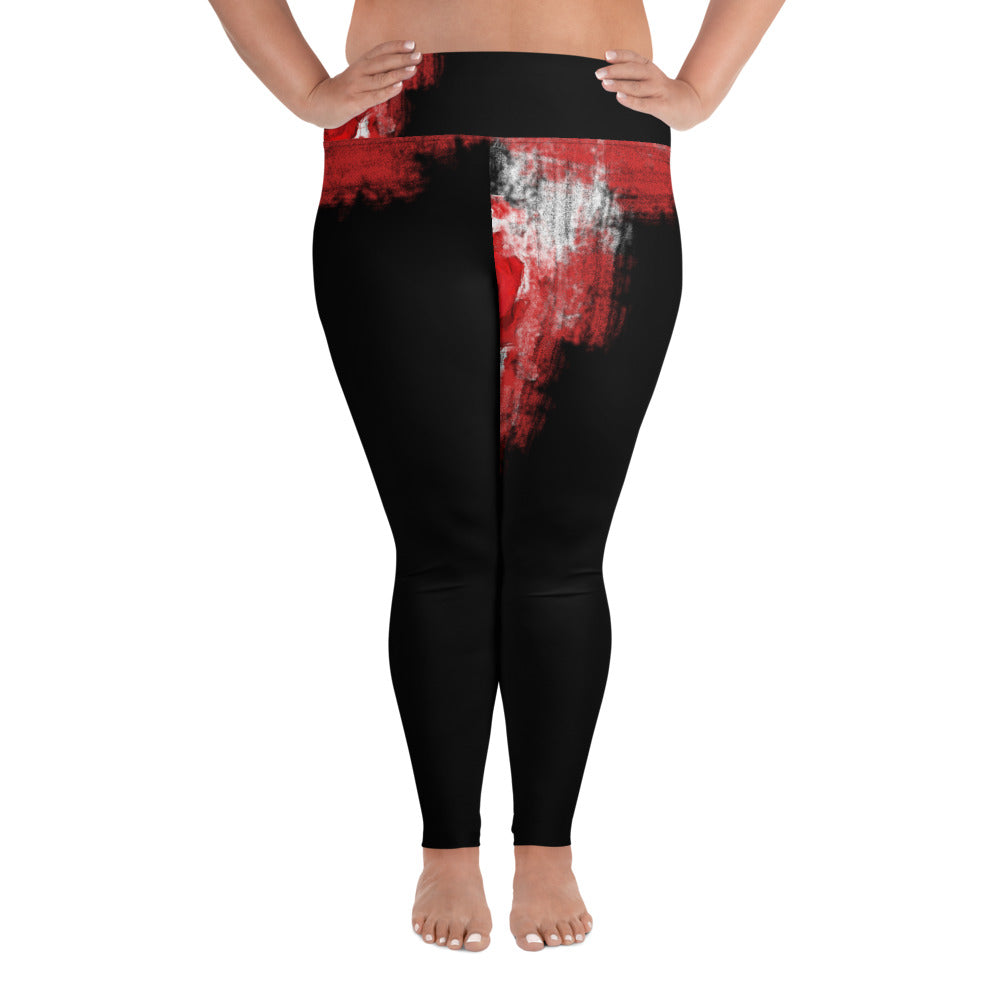 "A single rose" All-Over Print Plus Size Leggings