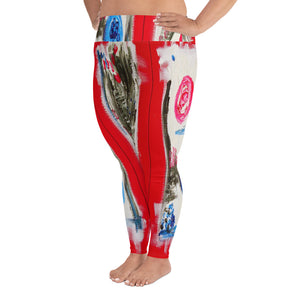 "What you se is what you get" All-Over Print Plus Size Leggings