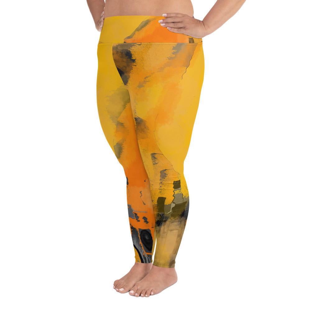 "I am the sun" All-Over Print Plus Size Leggings