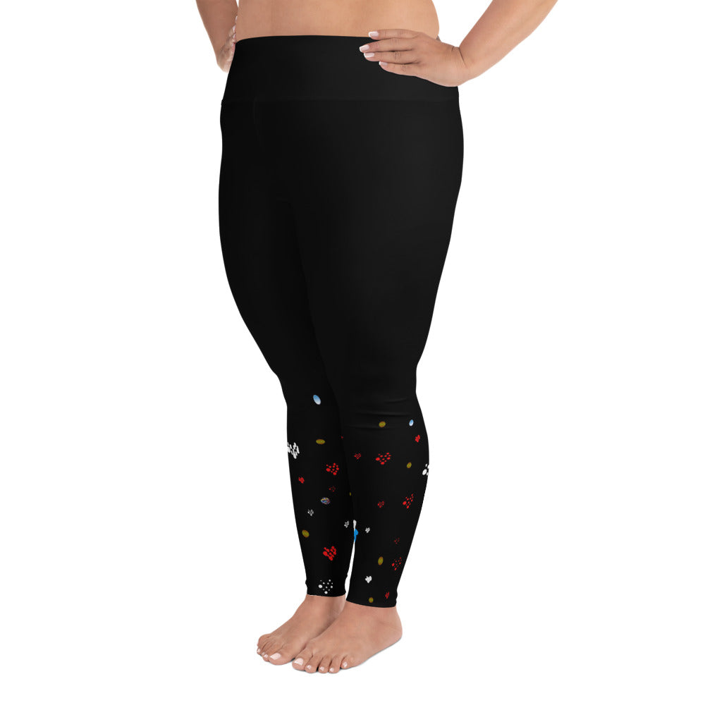 "Joy" All-Over Print Plus Size Leggings