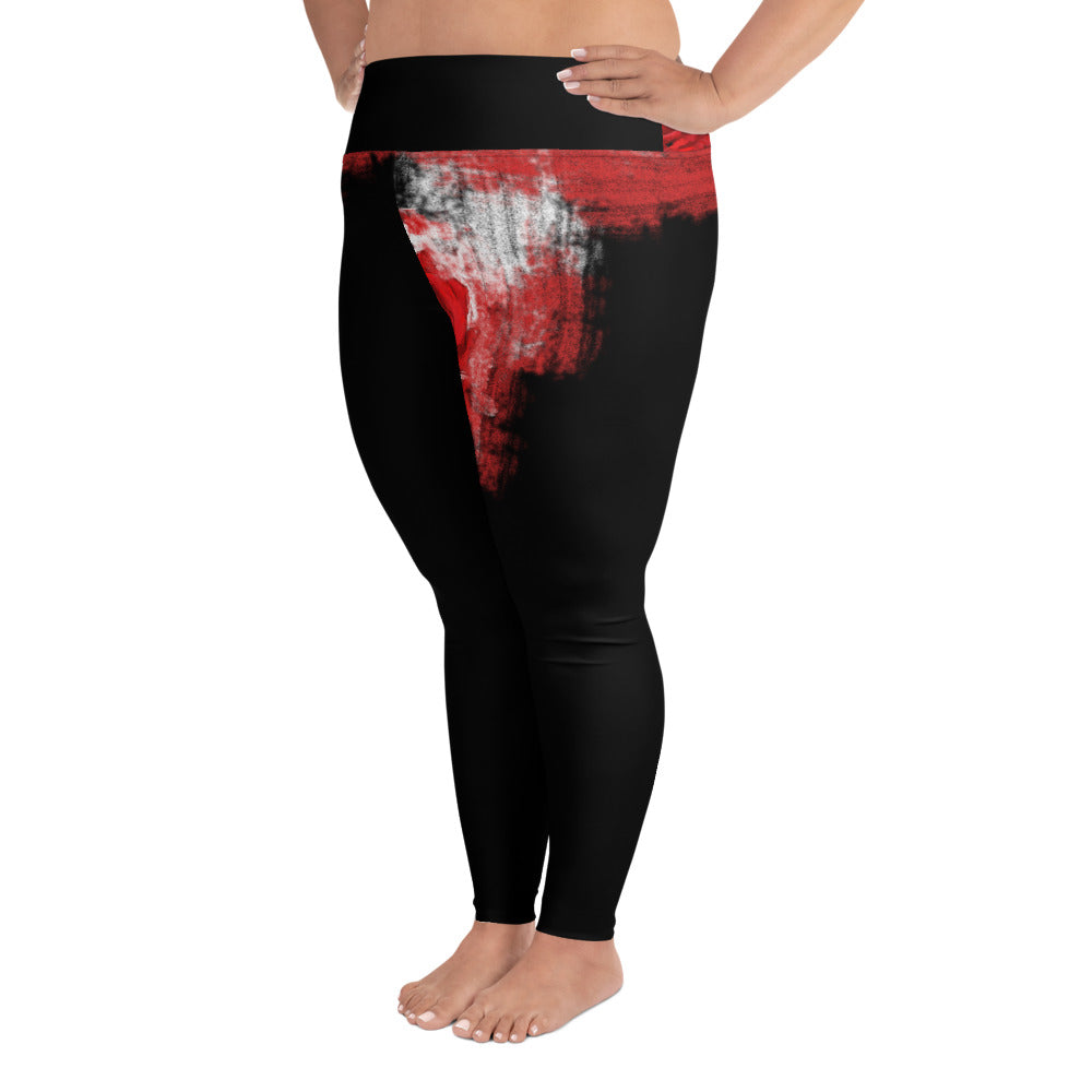 "A single rose" All-Over Print Plus Size Leggings