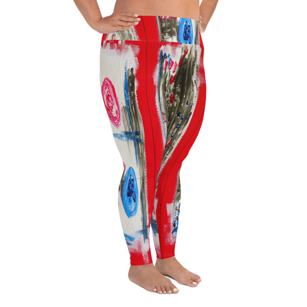 "What you se is what you get" All-Over Print Plus Size Leggings