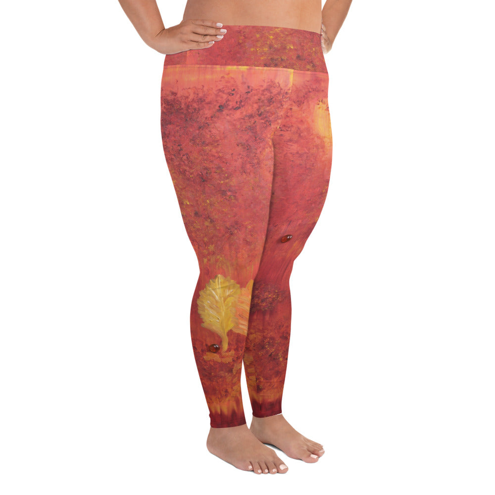 "Autumn" All-Over Print Plus Size Leggings