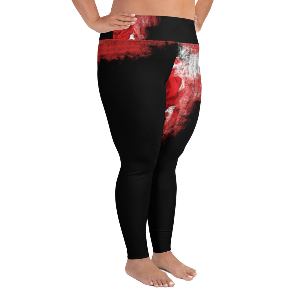 "A single rose" All-Over Print Plus Size Leggings