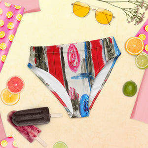 "what you see is what you get" Recycled high-waisted bikini bottom