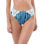 "Keep walking" Recycled high-waisted bikini bottom