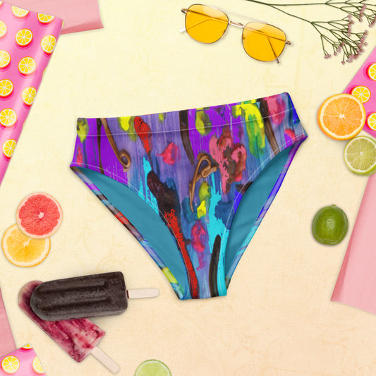 "My palette" Recycled high-waisted bikini bottom