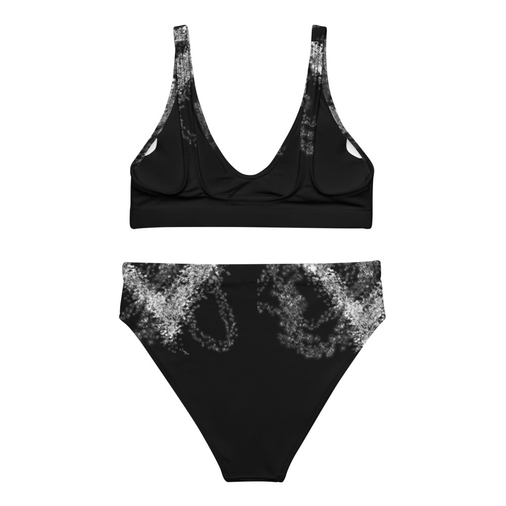 "Give love" Recycled high-waisted bikini