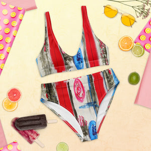 "What you see is what you get " Recycled high-waisted bikini