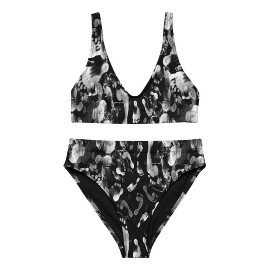 "Humans" Recycled high-waisted bikini