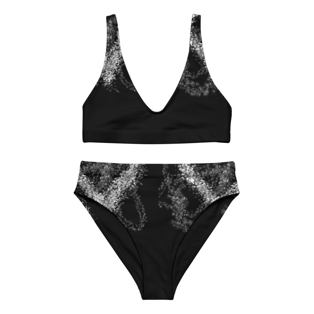 "Give love" Recycled high-waisted bikini