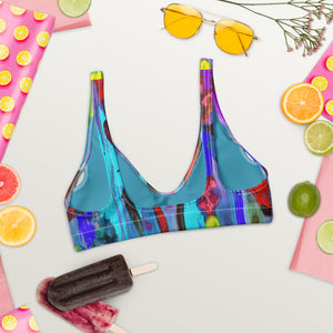 "My palette" Recyled padded bikini top