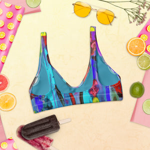 "My palette" Recyled padded bikini top
