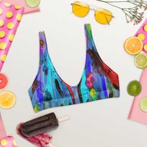 "My palette" Recyled padded bikini top