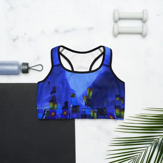 "Beneath the walls" Sports bra