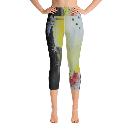 "Freedom" High Waist  Capri Leggings