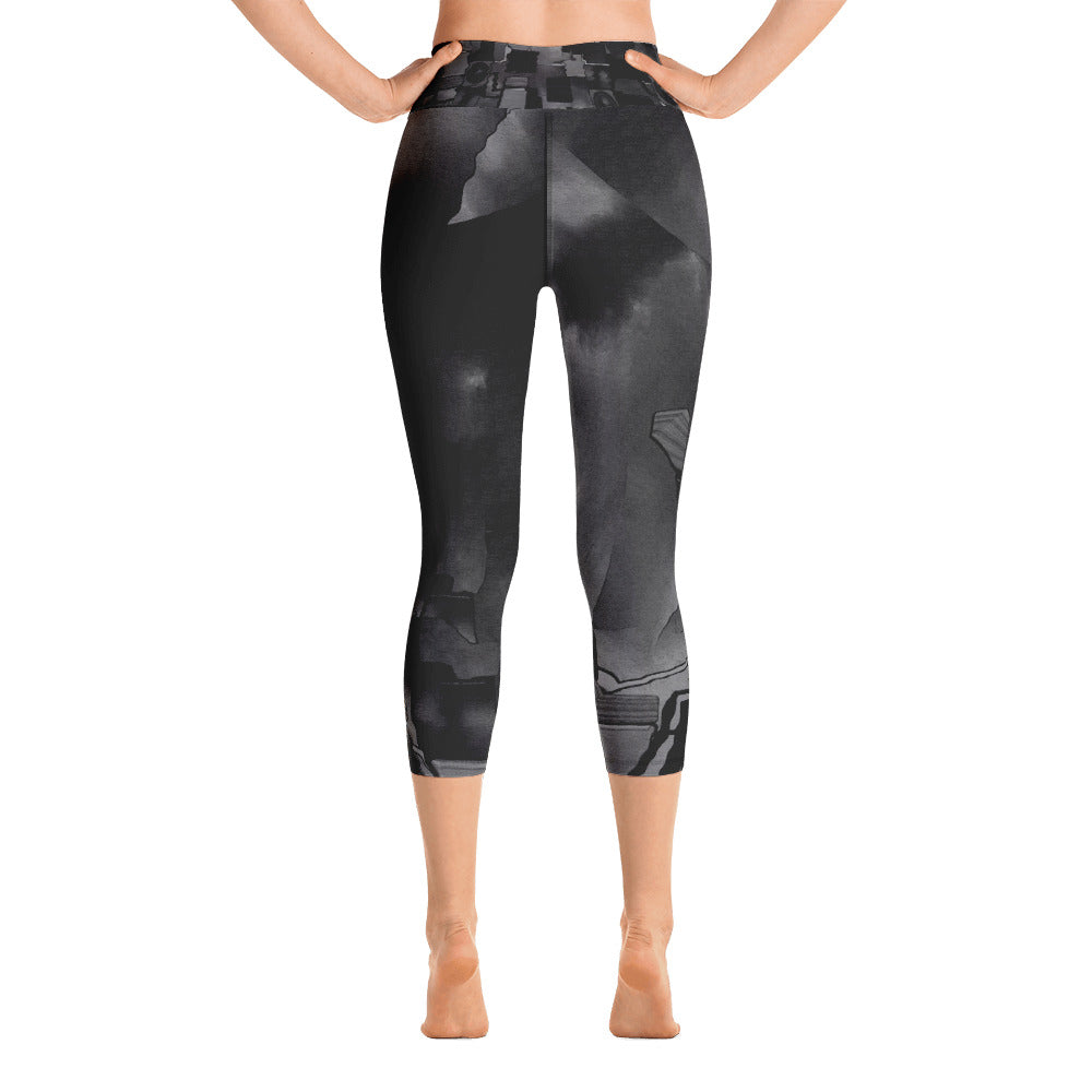 "Escape" High Waist Capri Leggings