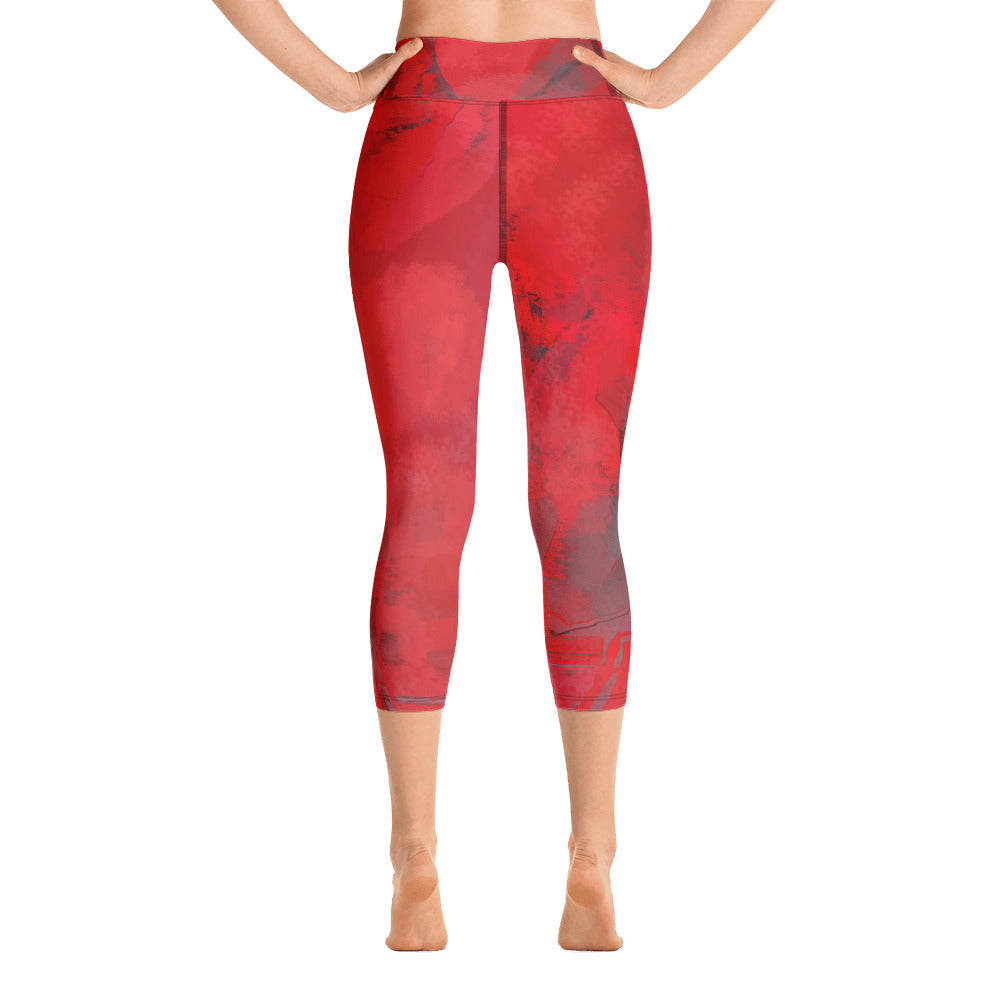 "Passionate" High Waist Capri Leggings