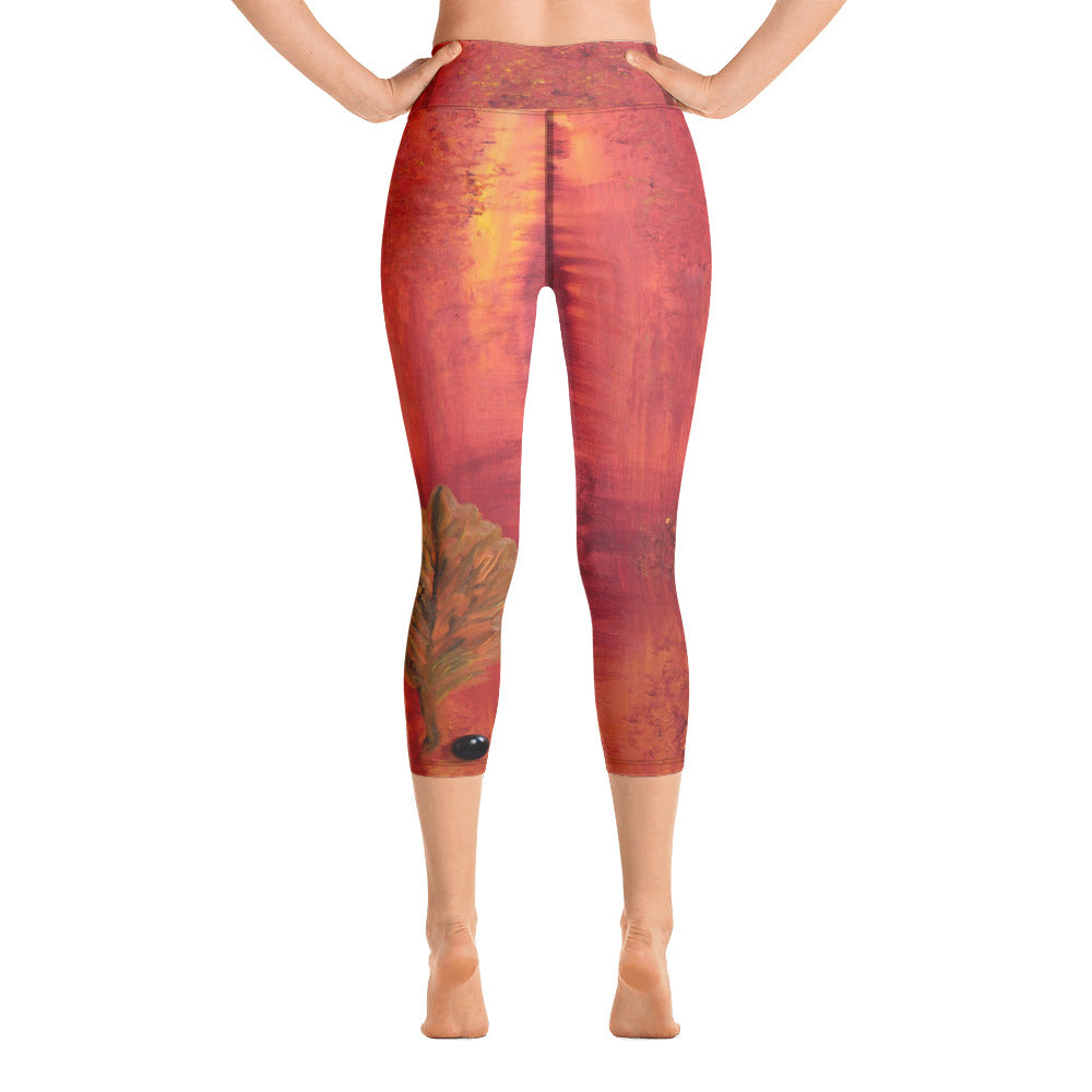 "Autumn" High Waist  Capri Leggings