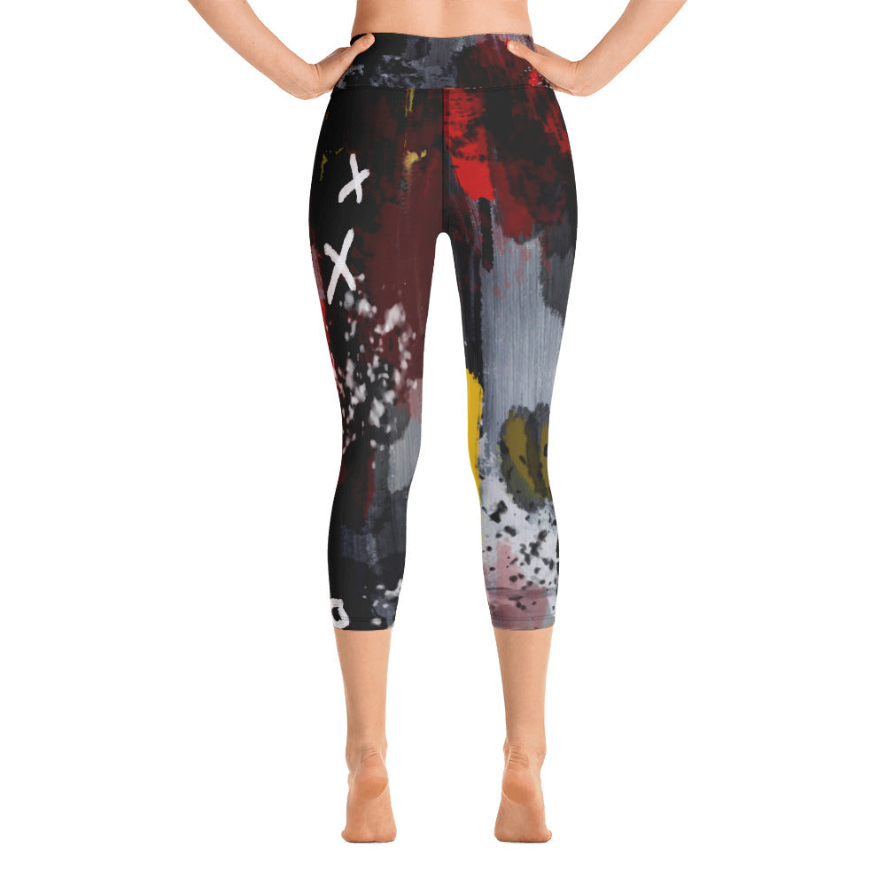 "Warrior" Yoga Capri Leggings