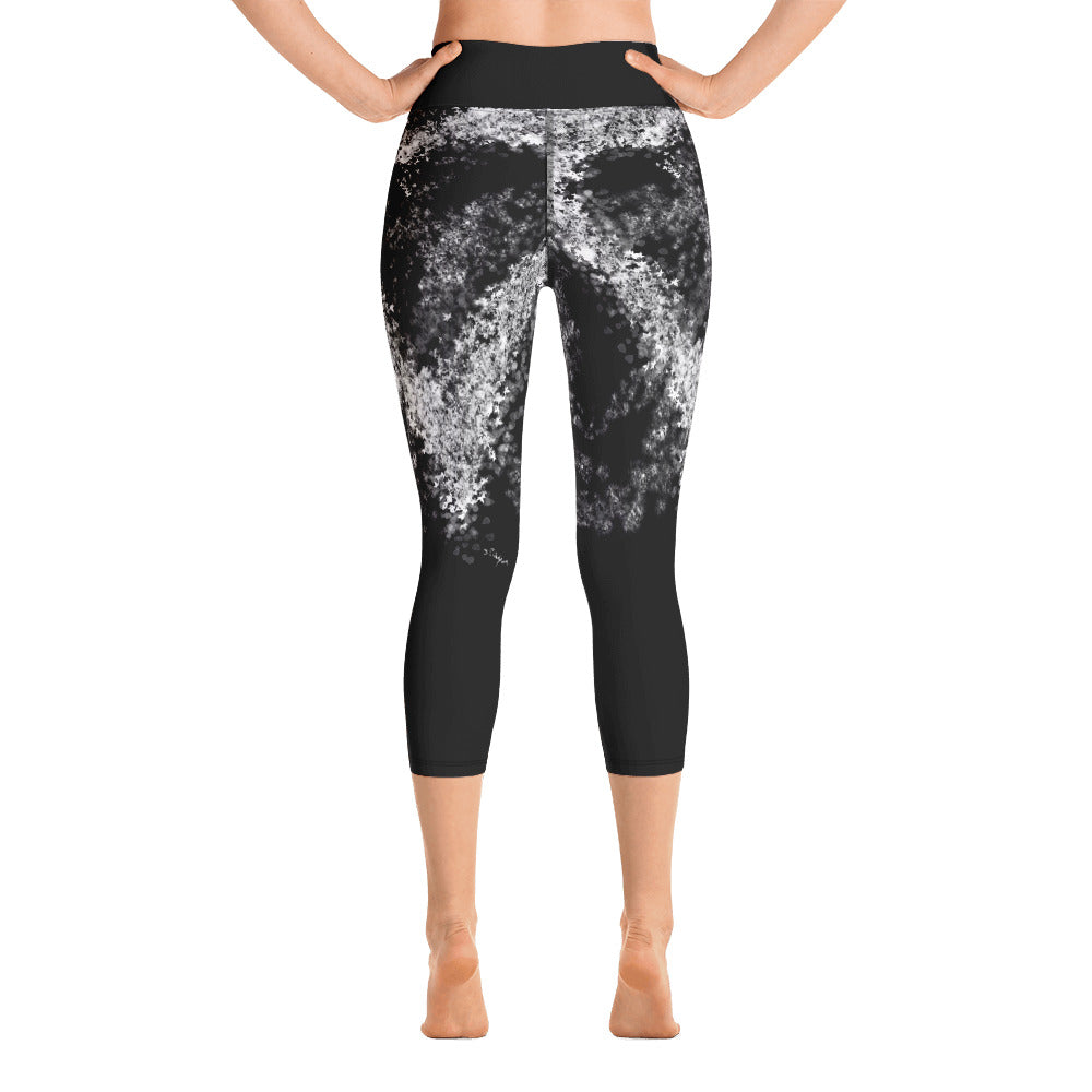 "Give love" Yoga Capri Leggings