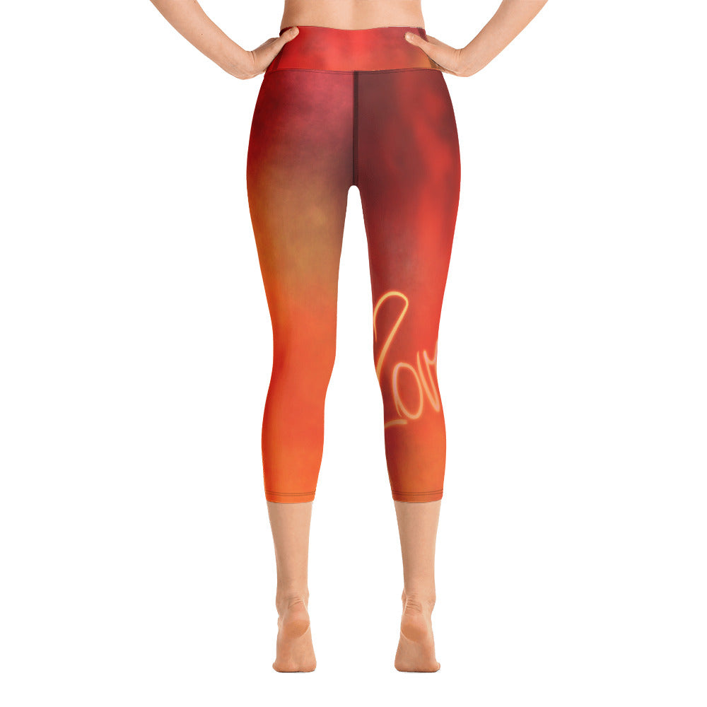 "Glowing" High Waist Capri Leggings