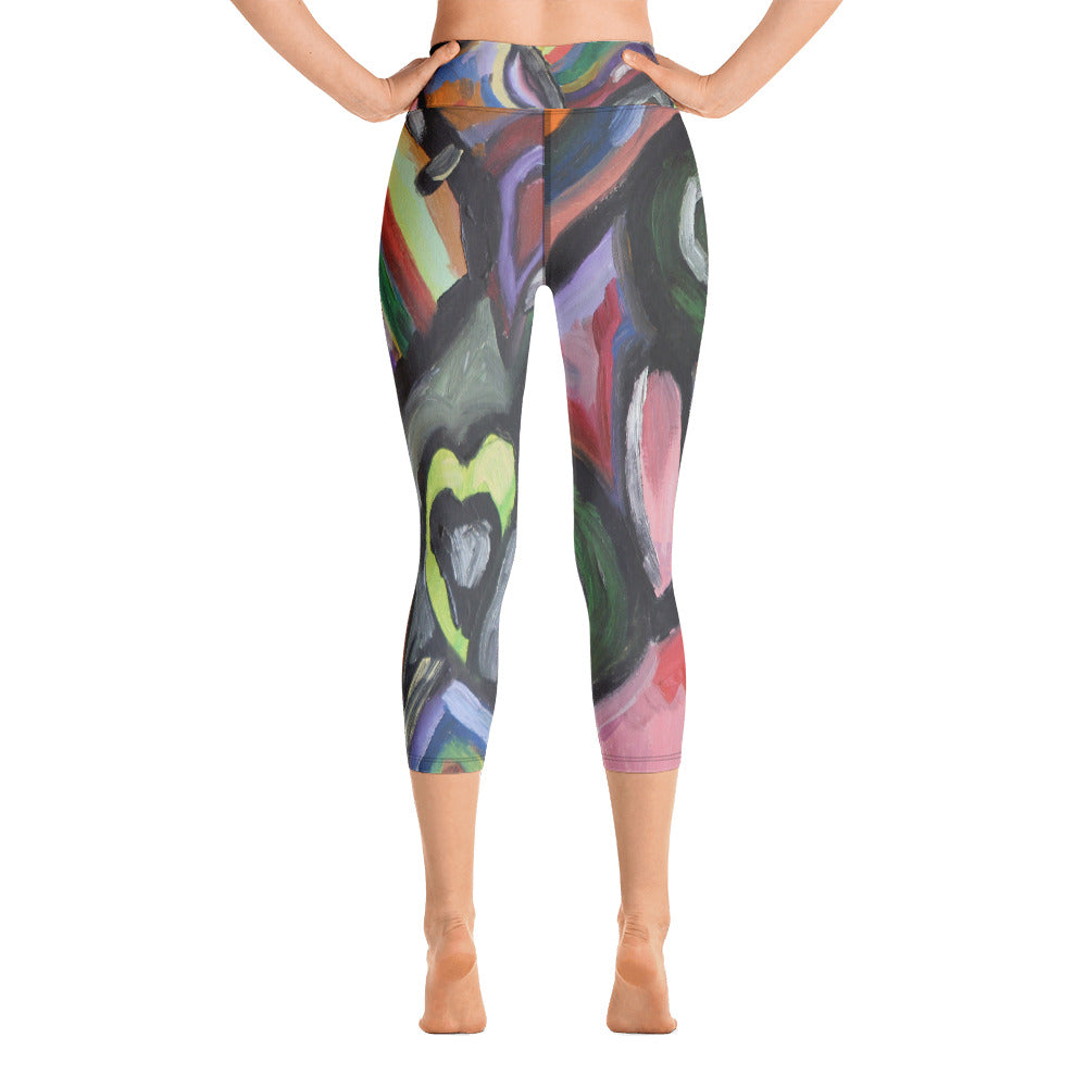 "Crazy life" High Waist Capri Leggings