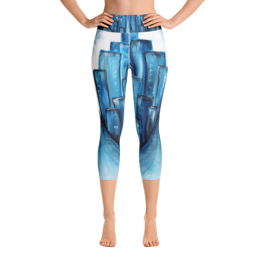 "Keep walking" High Waist Capri Leggings